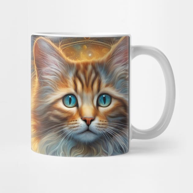 Kitten Flowers and Butterflies Mug by This and That Designs